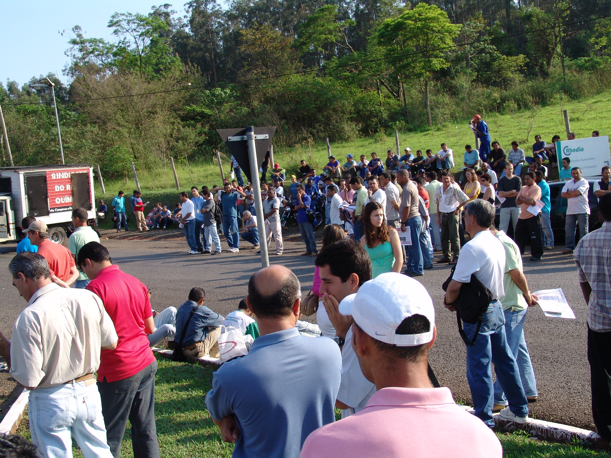 Assembleia de Campanha Salarial na Rhodia em 14 de outubro de 2005
