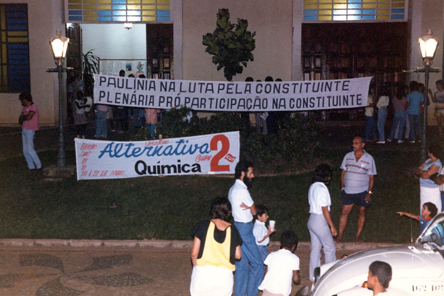 Ato 1º de maio 1987 e assembleia - Paulínia