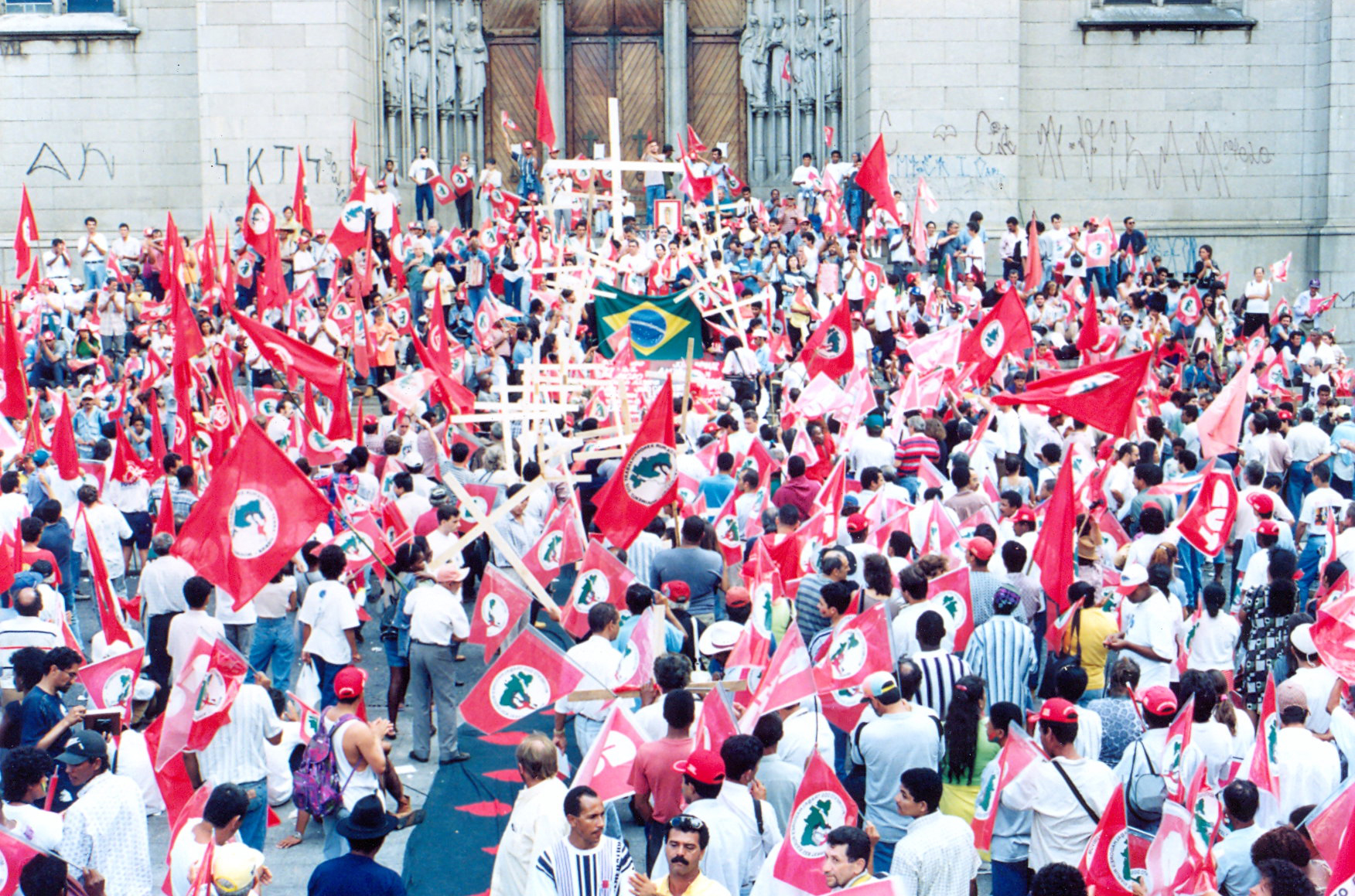 Participação em protesto co