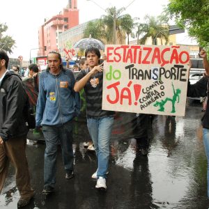 Ato pelo transporte público em 03 de março de 2011