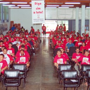 1º Congresso de unificação dos sindicatos de Campinas, Osasco e Vinhedo, 02 e 03 de março de 2002, em Paraibuna