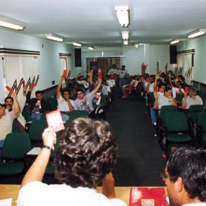 1º Congresso do Sindicato de 22 a 24 de setembro de 1995 em Campinas