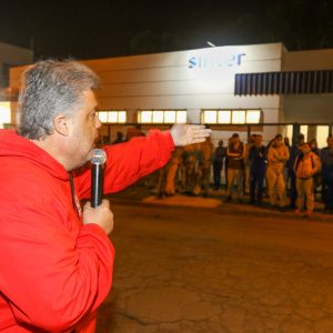 Greve na Sinter Futura em 20 de julho de 2002