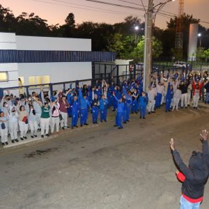 Greve na Sinter Futura em 20 de julho de 2002
