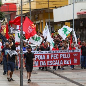 Ato pelo fim da escala 6X1 em 15 de novembro de 2024- Fotos: PEDRO AMATUZZI