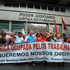 Ato na Justiça do Trabalho em 22 de fevereiro de 2008