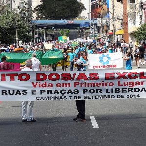 Grito dos Excluídos em 07 de setembro de 2014
