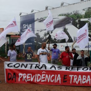 Protesto contra Presidente Michel Temer em visita à Campinas, 15-02-2018