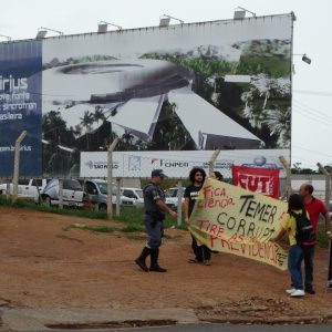 Protesto contra Presidente Michel Temer em visita à Campinas, 15-02-2018