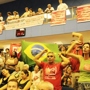 Ato contra privatização da saúde em 14 de fevereiro de 2011