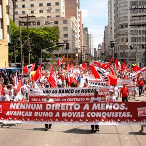 Ato contra redução de salários 12 de fevereiro de 2009 em Campinas
