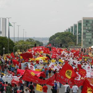 Ato em Brasília em 24 de outubro de 2007 - Foto João Zinclar