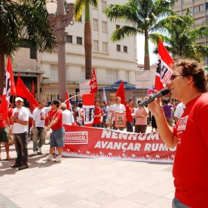 Ato contra redução de salários 12 de fevereiro de 2009 em Campinas