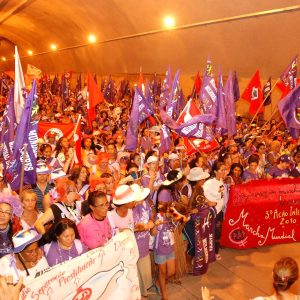 Dirigentes e trabalhadoras do Sindicato participam da MMM de Campinas a Valinhos em 08-03-2011