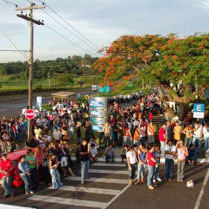 Assembleia contra demissões na EMS em 28 de novembro de 2006