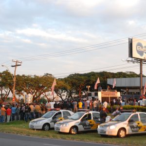 Estado de greve na EMS em 24 de abril de 2011