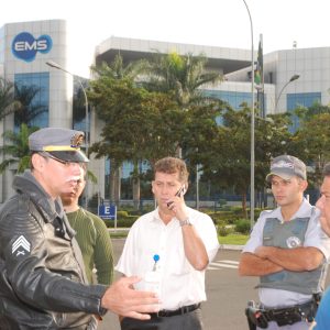 Estado de greve na EMS em 24 de abril de 2011