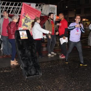 Ato pela Diretas Já após golpe contra Dilma em 18-05-2017