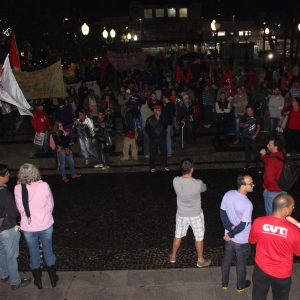 Ato pela Diretas Já após golpe contra Dilma em 18-05-2017