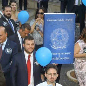 Protesto na Justiça do Trabalho em 2019