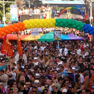 Apoio à Parada Gay em Campinas, em 29 de junho de 2008
