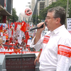 Ato contra redução de salários 12 de fevereiro de 2009 na Av. Paulista