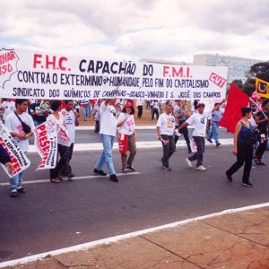 Marcha dos 100 mil em Brasília contra governo neoliberal em  agosto de 1999_4