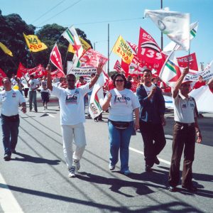 Caminhada com Lula em 2002