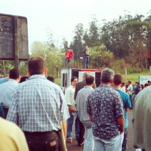 Assembleia na Rhodia em agosto de 2002